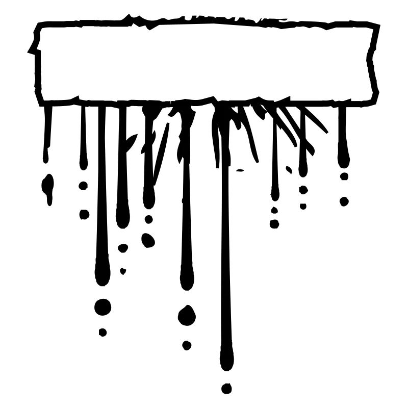 Text field sign frame drop graffiti splashes
