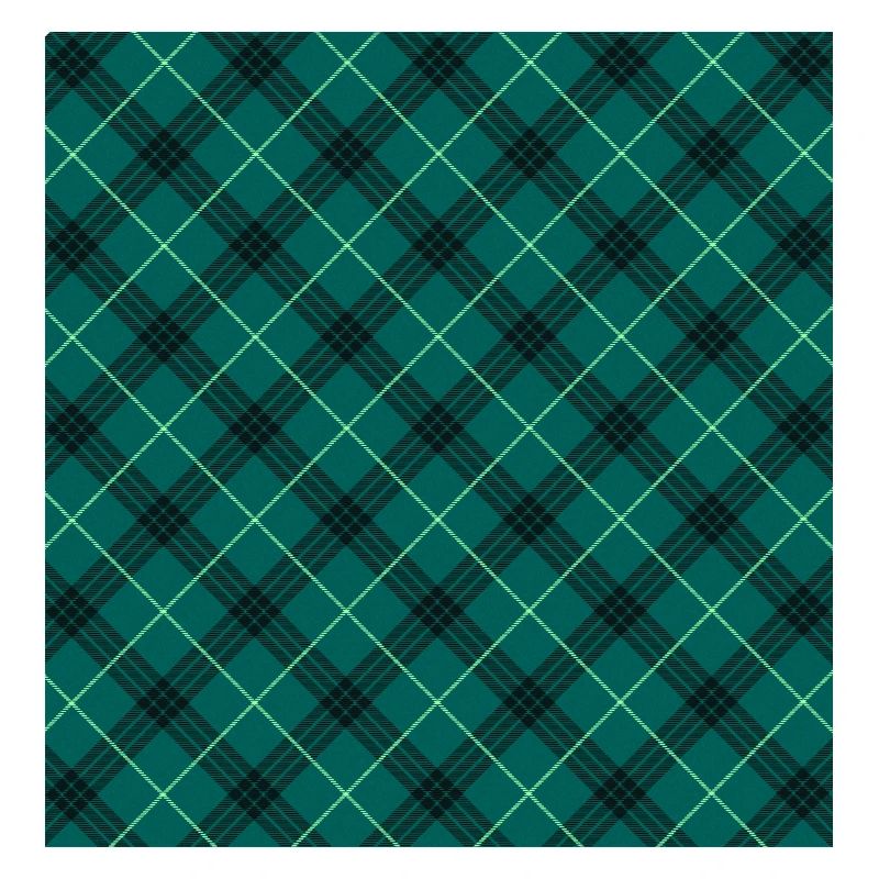 Checked pattern Checkered tartan fabric pattern turquoise green