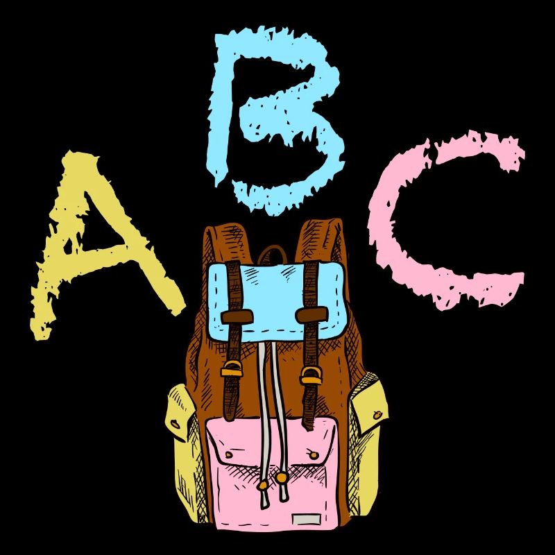 ABC mit Rucksack