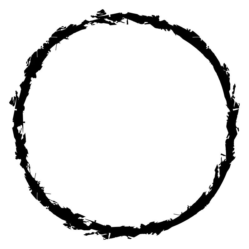 duenner ring cracked round circle round stripe line
