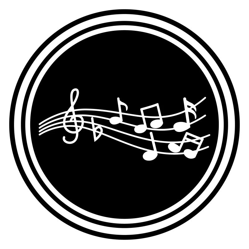 Panneau des notes de musique