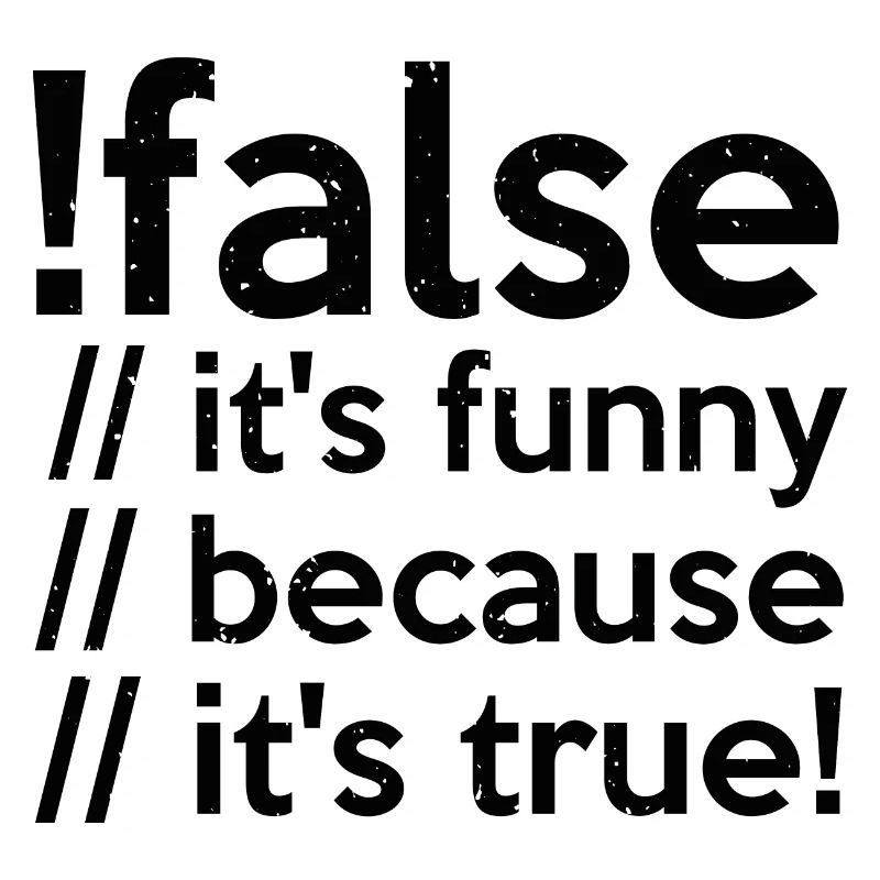 Programmeur faux vrai Code étudiant informaticien