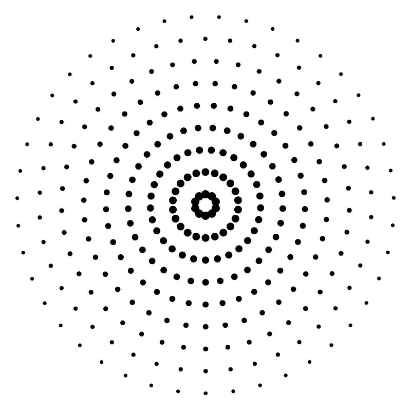 Blurry| Points | Black| gift idea