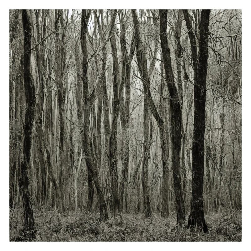 gray lonely woods