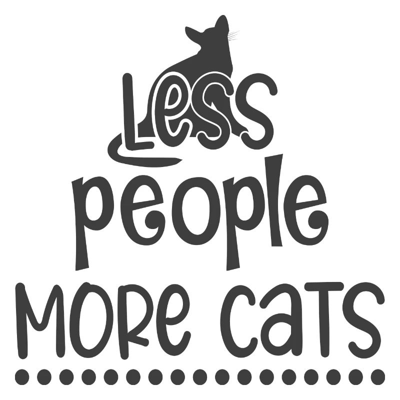 Moins de gens plus de chats