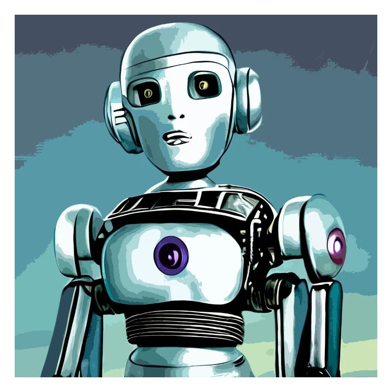 Robot, android, cyborg, science fiction