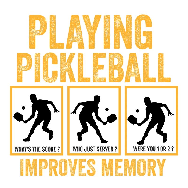 playing pickleball improves memory Funny Gift