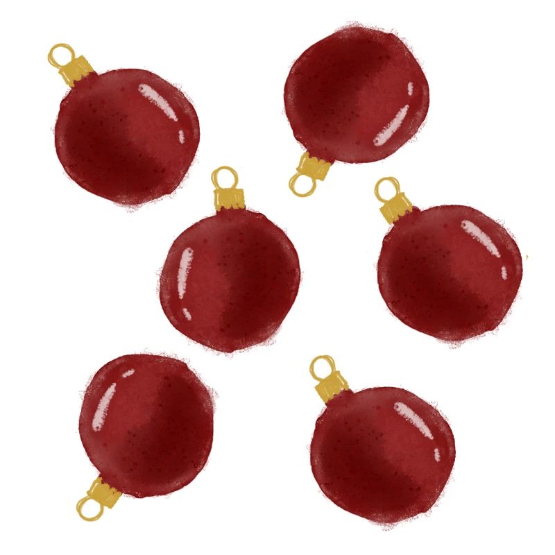 Boules d’arbre de Noël.