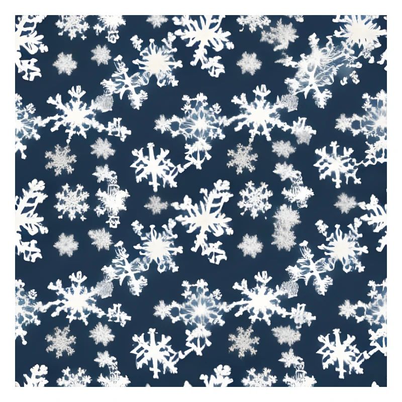 Snow pattern on navy blue background