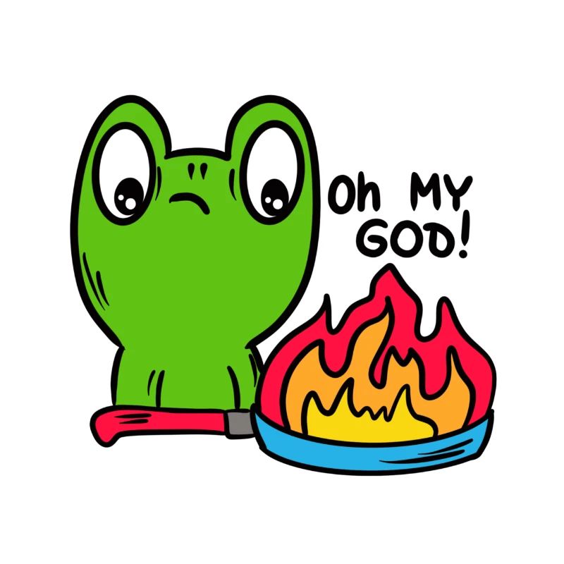 Funny frog, toad