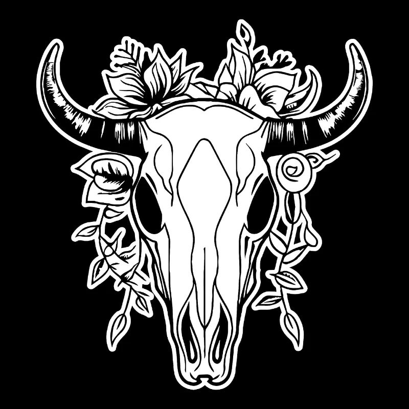 Cow Skull Boho