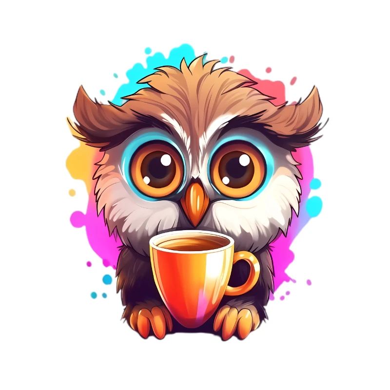 Niedliche Wachsame Eule | Nachtschwärmer Eule