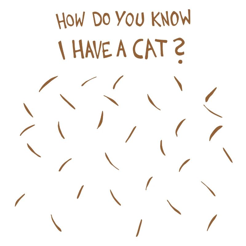 Comment savez-vous que j’ai un chat (poils de chat brun)