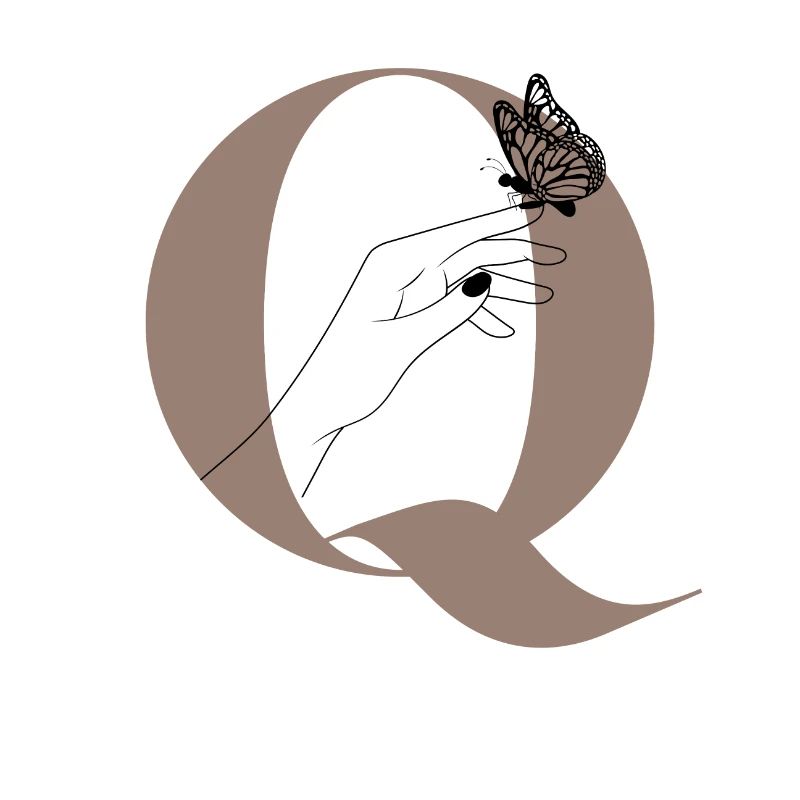 Letter Q Magic butterfly