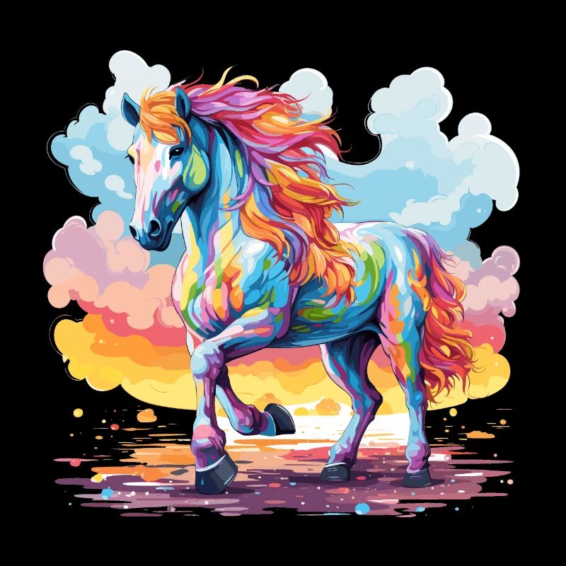Le cheval coloré