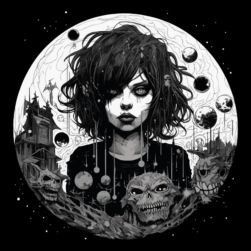 Emo Horrorpunk Mädchen