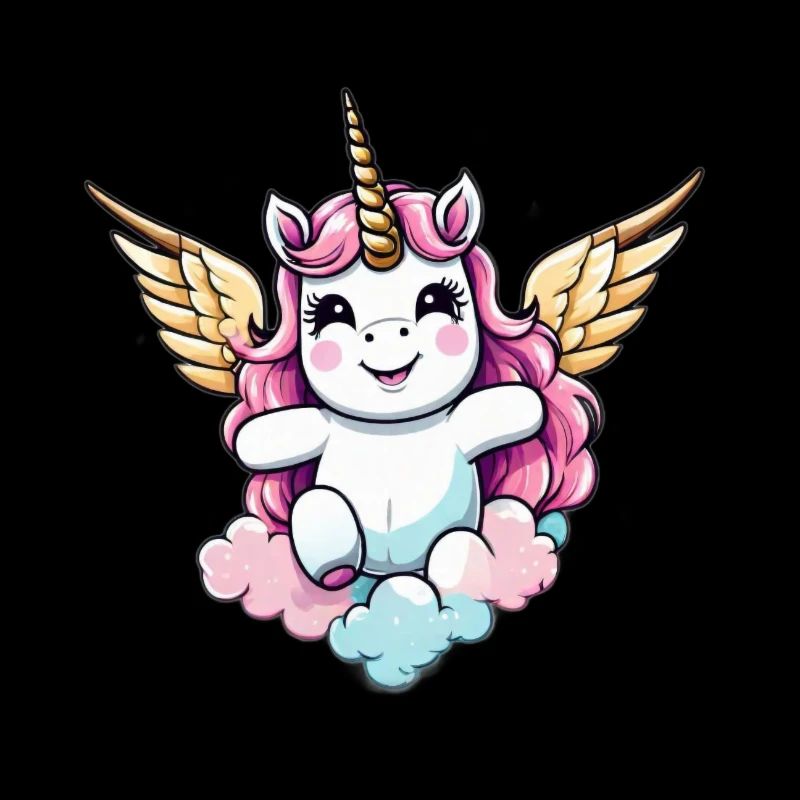 Licorne Einhorn Kawaii