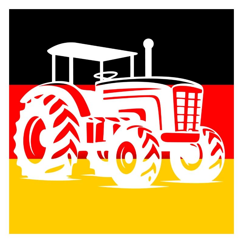 German Flag, Tractor, Agriculture, Protests