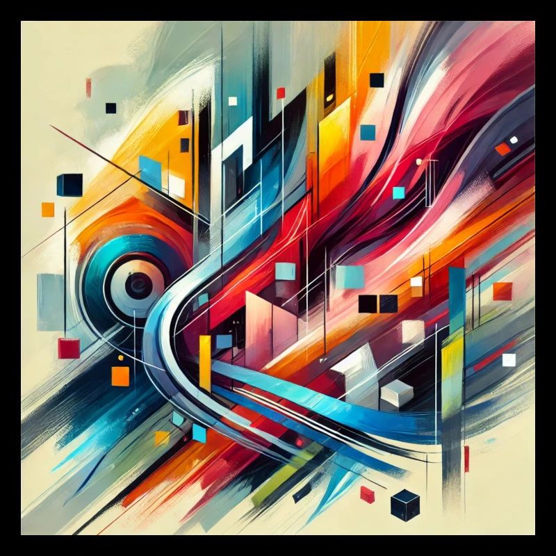 Lebendige Harmonie - Abstraktes Gemälde