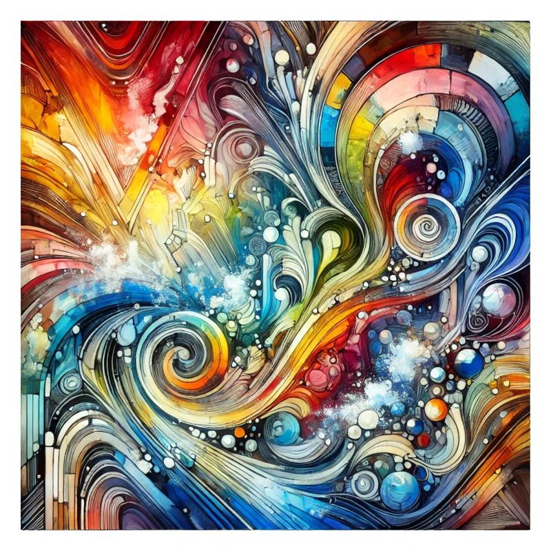 Dynamisches Spektrum - Abstraktes Gemälde