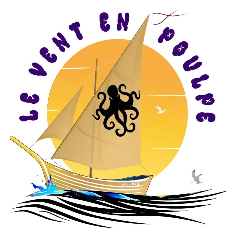 Boot Der Wind im Oktopus Einzigartiges Oktopus-Design