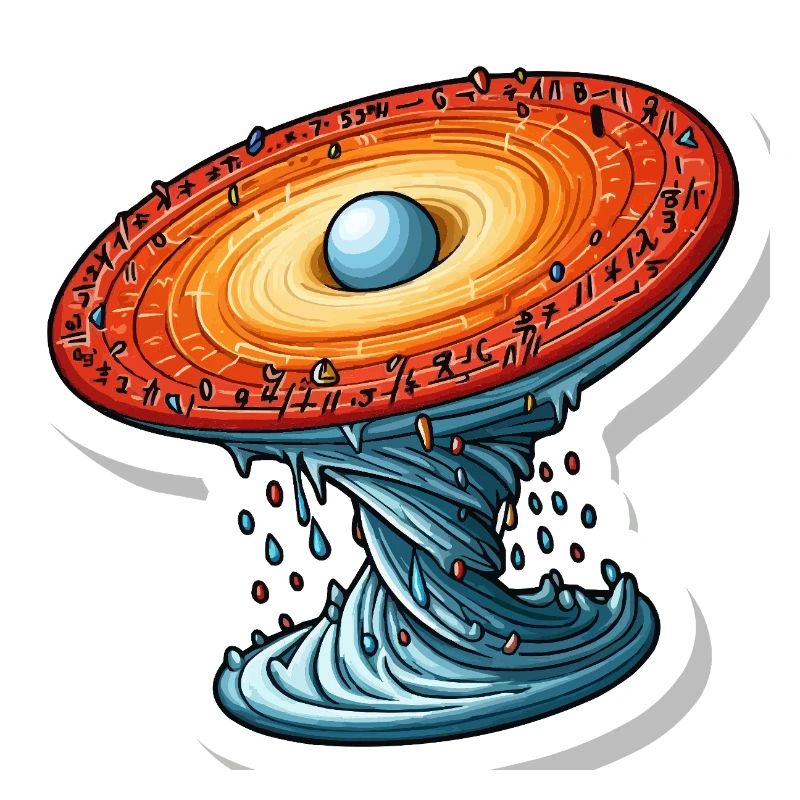 Mathematisches, drehendes Universum