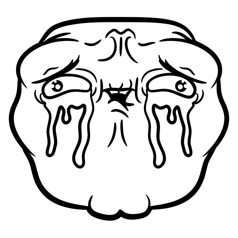 Weeping sad face tears unhappy