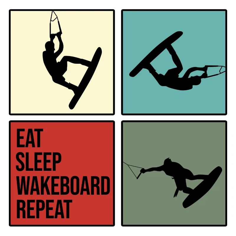 wakeboard wakeboard câble eau rat manger répéter