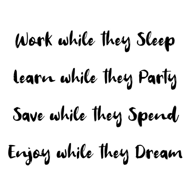 Work while they sleep!