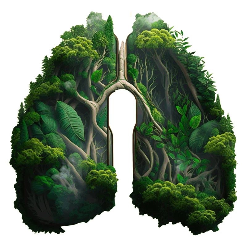 Man needs the jungle as a green lung