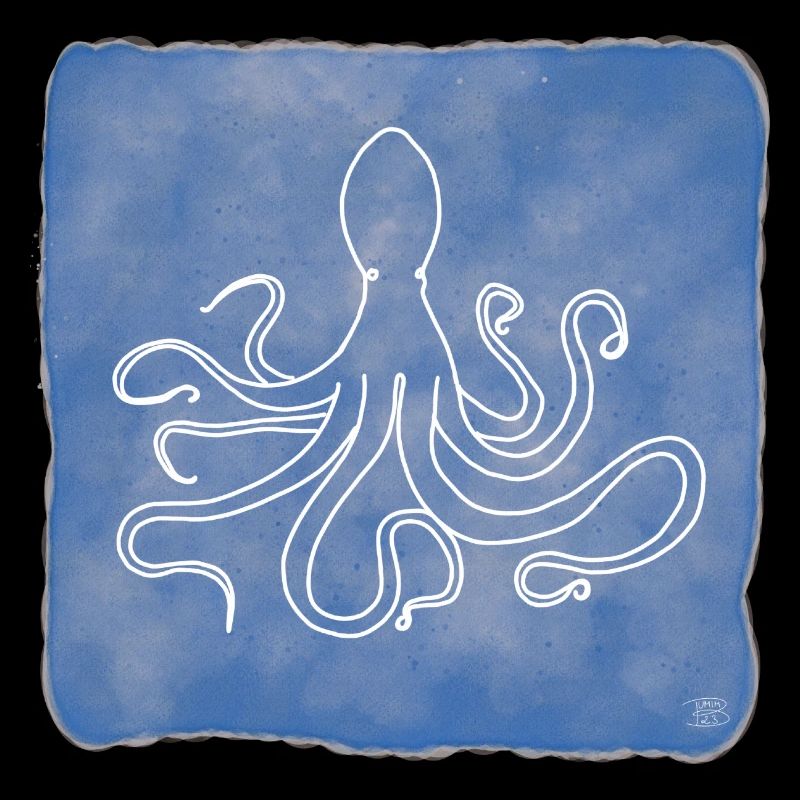 « Octopus », Boho Line Art Design, série « Ocean »
