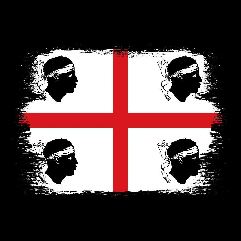 Drapeau de la Sardaigne Drapeau sarde Drapeau de la Sardaigne