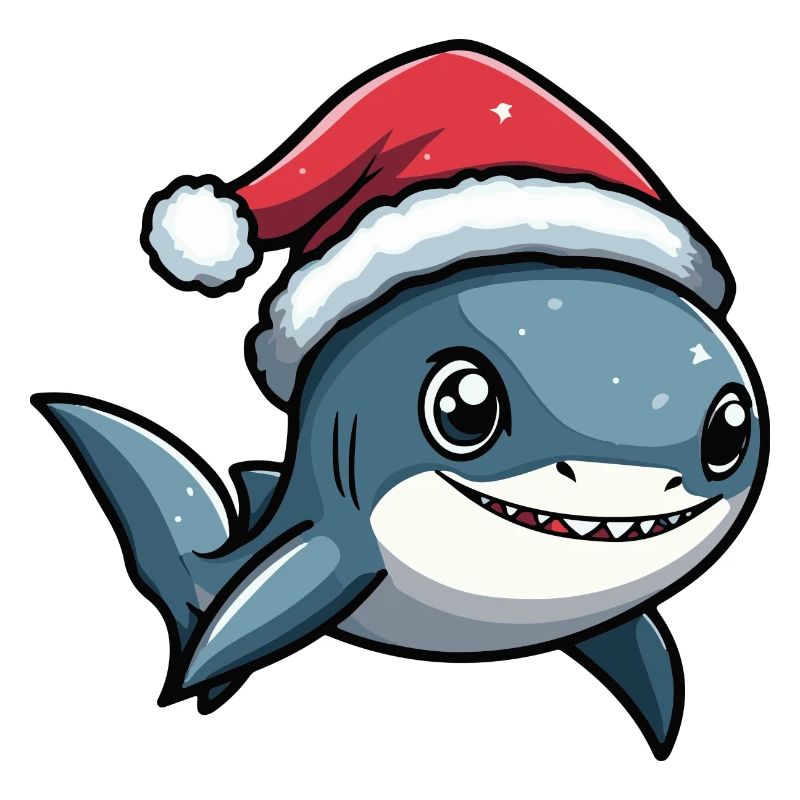 requin Noël mignon