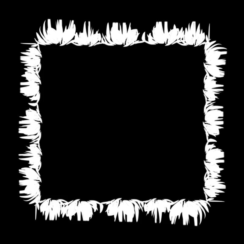 square square frame grass