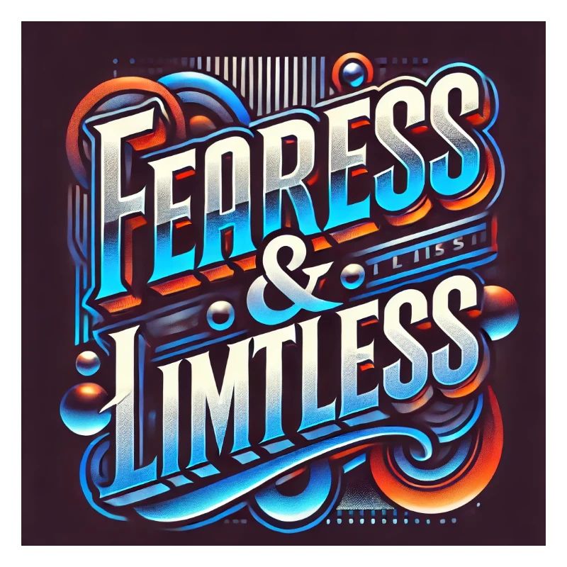 Fearless & Limitless – Bold Typography Design