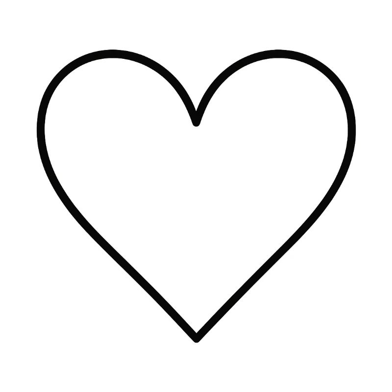 Basic Herz schwarz