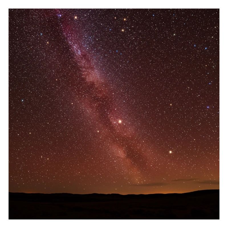 Starry sky comparison image