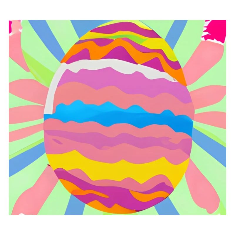 Colourful Easter egg