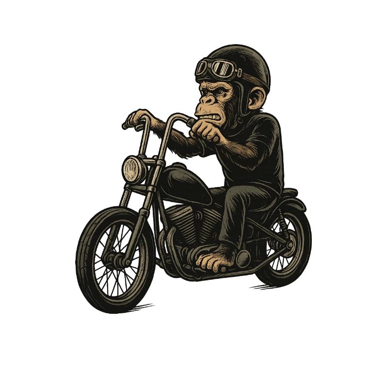 Biker-Affe