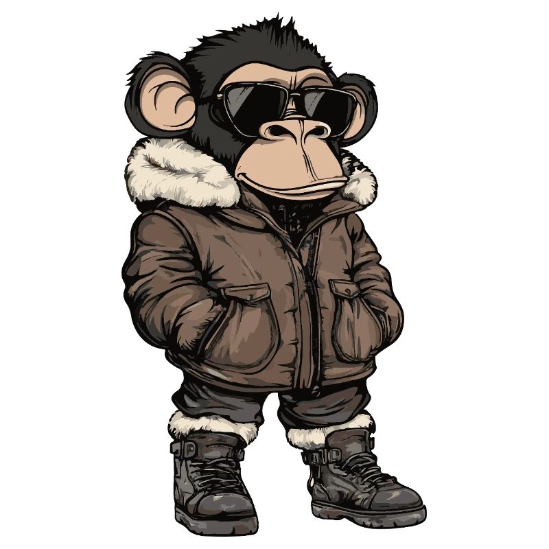 Monkey Cool Winter