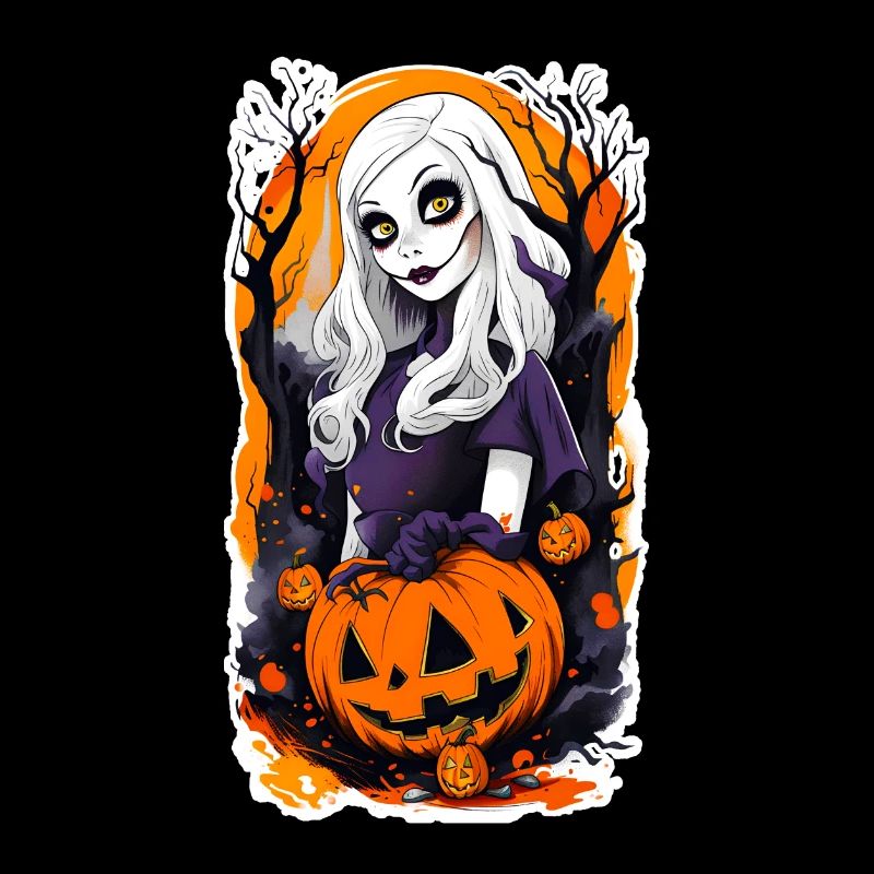 Halloween Grusselige Mädchen Puppe