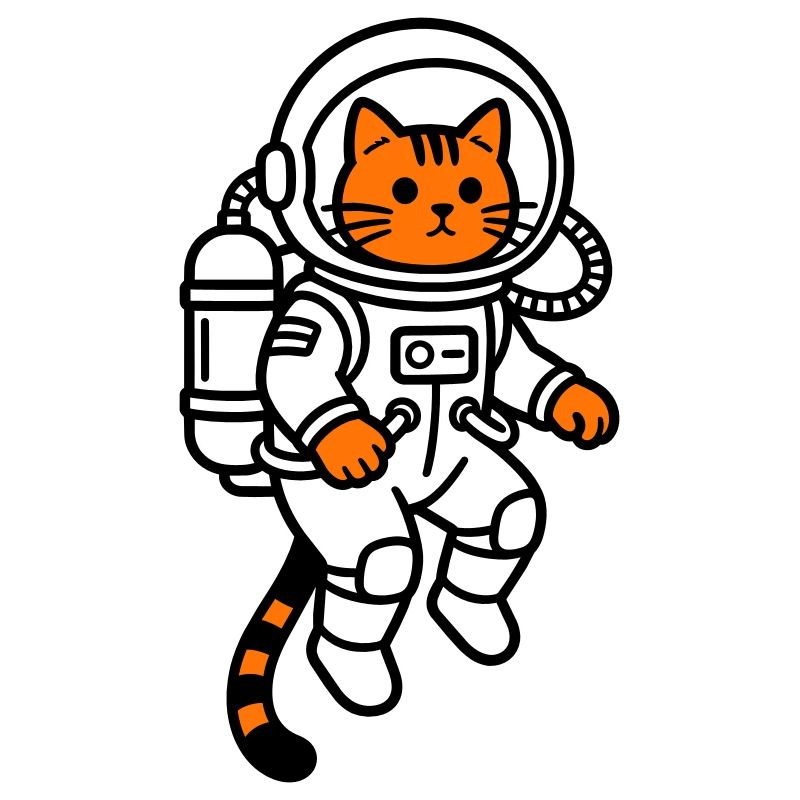 cat in space