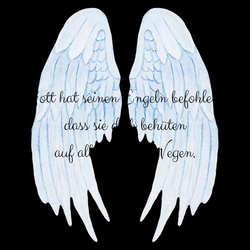 Gott hat seinen Engeln befohlen Spruch Schutzengel