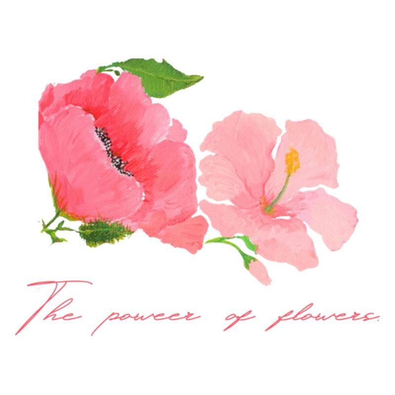 Süßes Blüten Motiv Rosa Rot Muttertag Flower Power