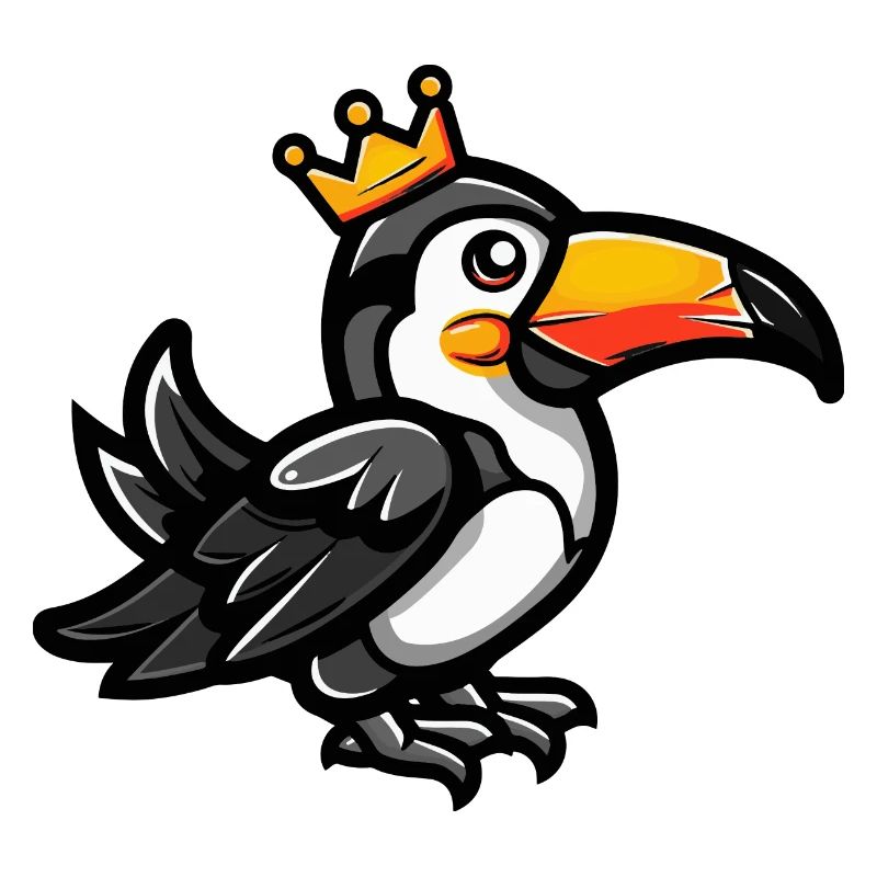 Tukan Vogel Comic Krone