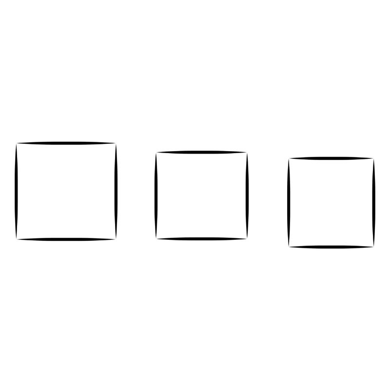 three squares square square