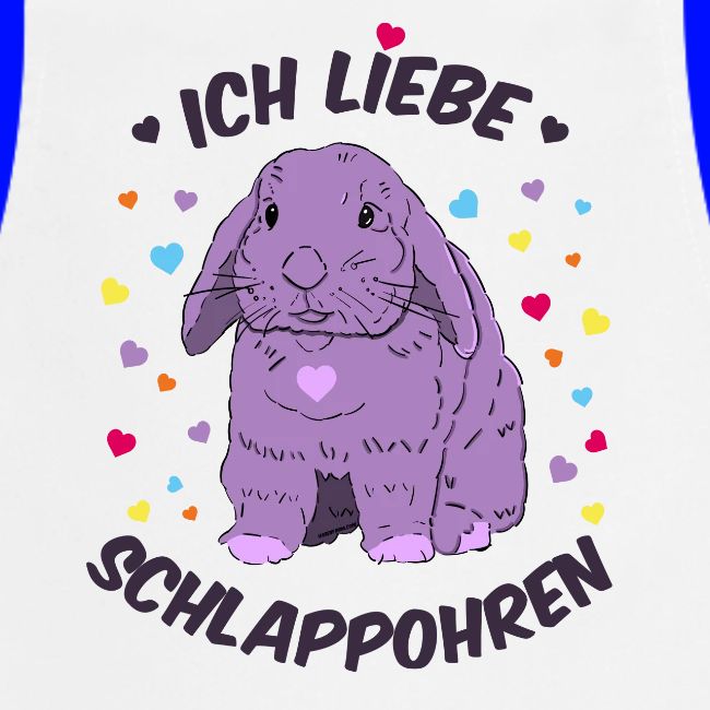 Ich liebe Schlappohren Kaninchen Zwergwidder