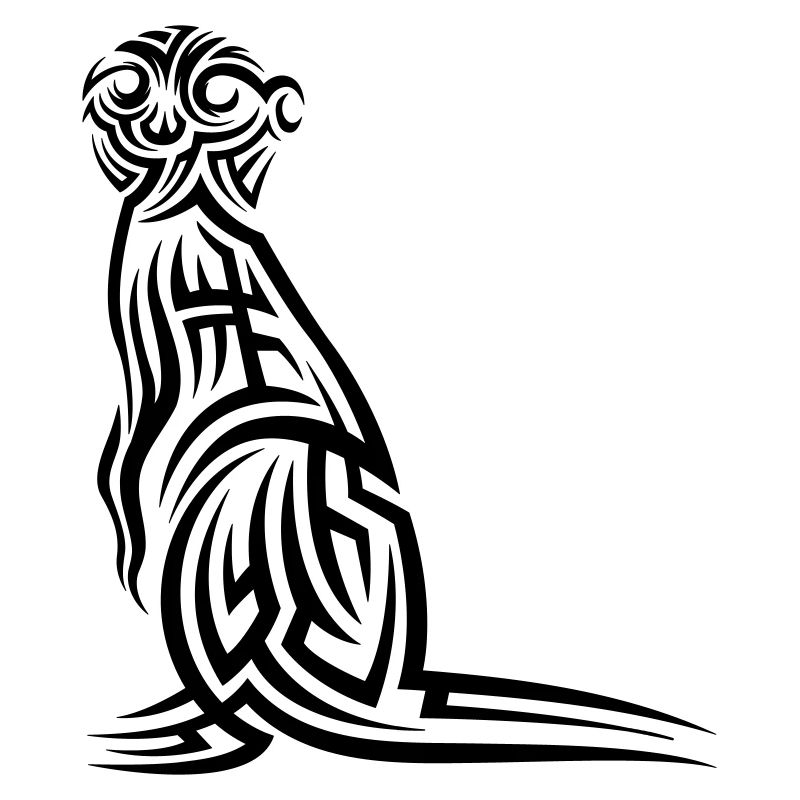 Erdmännchen Tribal Tattoo