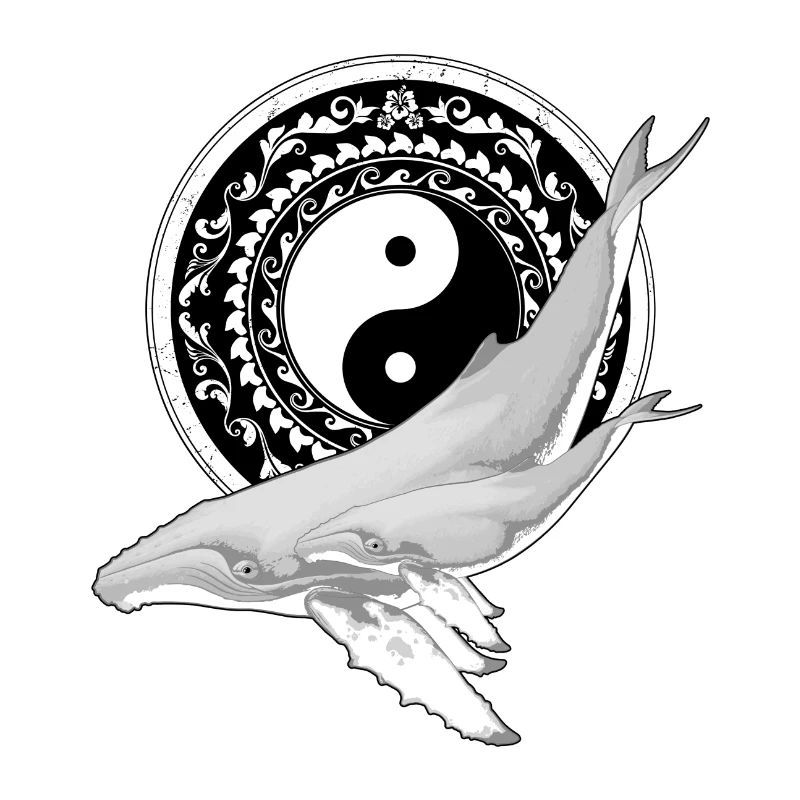 Yin Yang Baleines à bosse