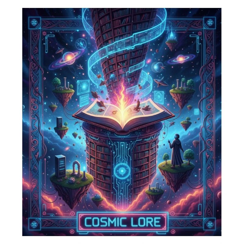 Cosmic Lore and Enchanted Book